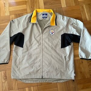 Vintage 2XL Men’s NFL Pittsburgh Steelers Team Apparel Reebok windbreaker Jacket